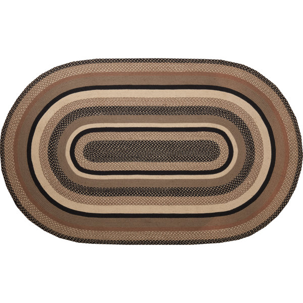 August Grove® Igor Machine Braided Cream/Black/GrayTaupe Rug & Reviews